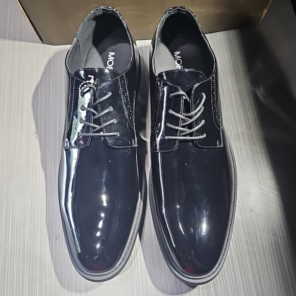 Mofri Siebenny 22KB25-3 Men\'s Black Shiney Tuxedo‎ Dress Shoes Size 15 NEW main image 10